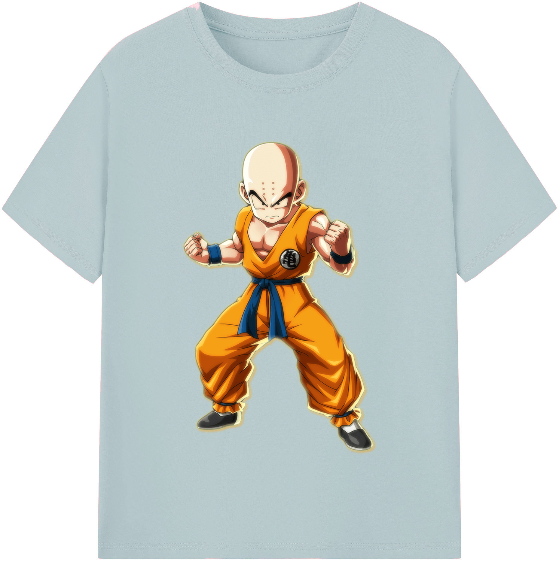 （画像用） ドラゴンボール クリリン DRAGON BALL krillin 綿100％半袖Tシャツ（フロントプリント）